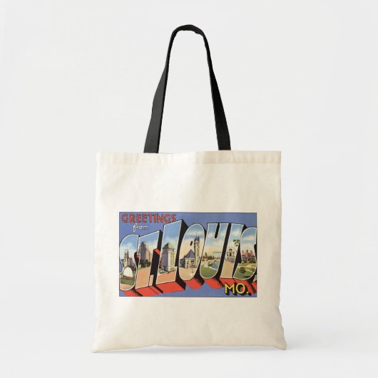 Tote Bag Salutations de St Louis, MOIS., cru (Devant)