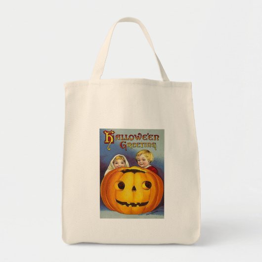 Tote Bag Salutations d'Halloween vintage (Devant)