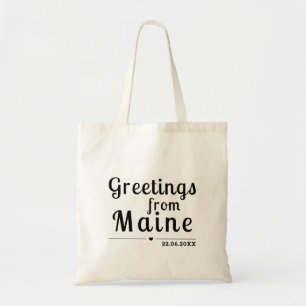 Tote Bag Salutations du Maine - Cadeaux de mariage personna