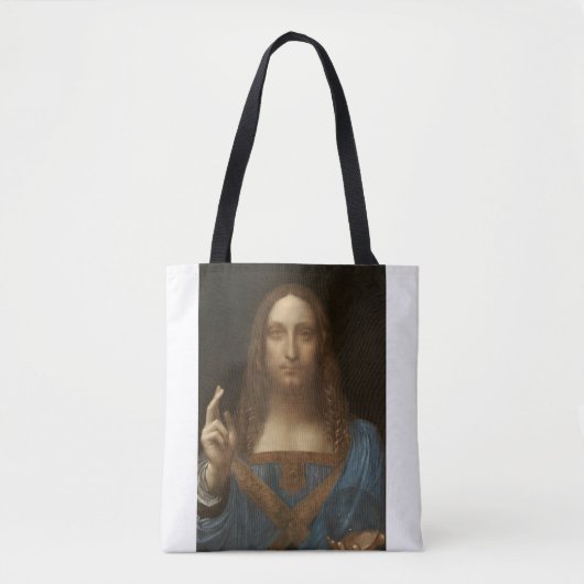 Tote Bag Salvator Mundi by Leonardo da Vinci (Devant)
