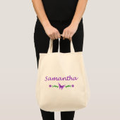 Tote Bag Samantha (papillon pourpre) (Devant (produit))