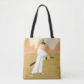 Tote Bag Samouraï Jack Drawing Sword (Devant)