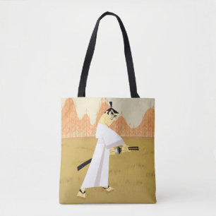 Tote Bag Samouraï Jack Drawing Sword