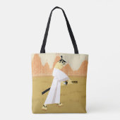 Tote Bag Samouraï Jack Drawing Sword (Dos)