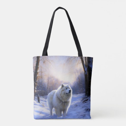 Tote Bag Samoyed Let It Snow Christmas (Dos)
