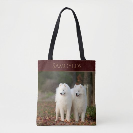 Tote Bag Samoyeds (Devant)