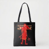 Tote Bag Samurai Jack Red Warrior Graphic (Devant)