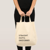 Tote Bag S'AMUSER DROITE GROCERIES Minimaliste Moderne (Devant (produit))