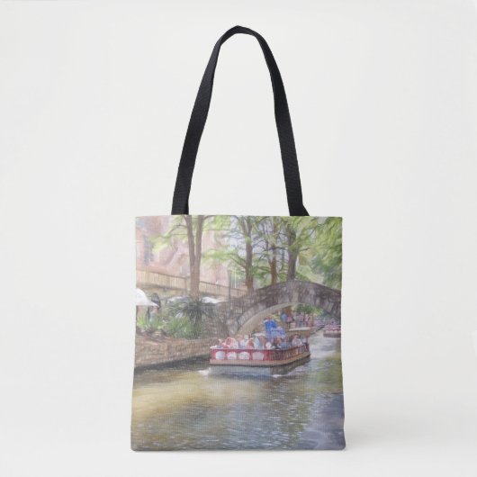 Tote Bag San Antonio River Walk à travers Fourre-tout (Devant)