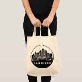 Tote Bag San Diego California Skyline (Devant (produit))
