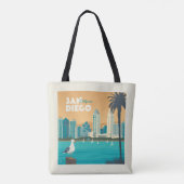 Tote Bag San Diego, Californie (Dos)