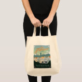 Tote Bag San Francisco, CA - Ligne carte postale (Devant (produit))