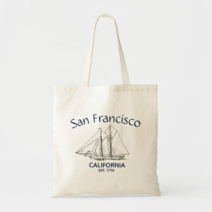 Tote Bag San Francisco California Sailboat Yachting