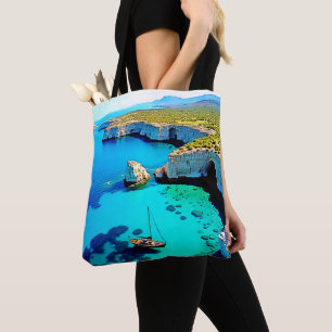 Tote Bag Sanctuaire de falaise pour voilier Art