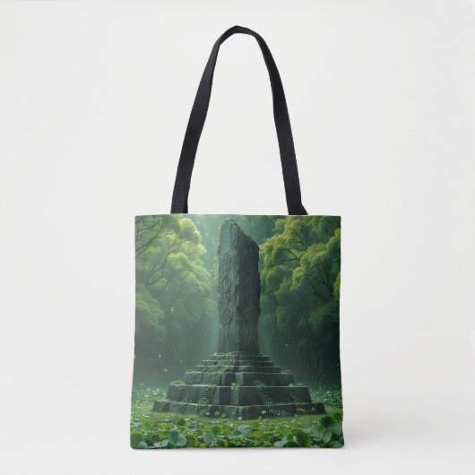 Tote Bag Sanctuaire du champ vert du trèfle (Devant)
