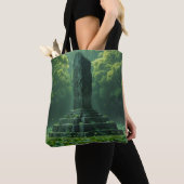 Tote Bag Sanctuaire du champ vert du trèfle (De près)