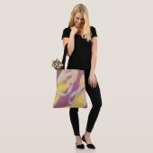 Tote Bag Sandales Flipflop de plage jaune (Sur le modèle)