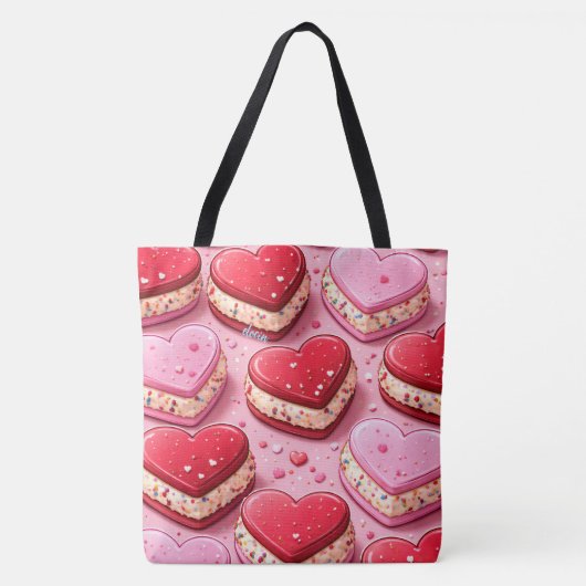 Tote Bag Sandwich au cœur (Devant)