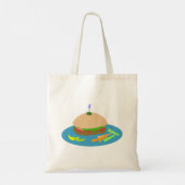 Tote Bag Sandwich avec Veggie Sides Fun Food (Dos)