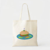 Tote Bag Sandwich avec Veggie Sides Fun Food (Devant)