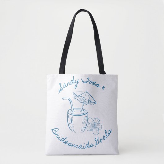 Tote Bag Sandy Toe & Bridesmaids Goals Enterrement de vie d (Devant)