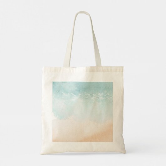 Tote Bag Sandy tropical Ocean Beach Mariage Bienvenue (Dos)
