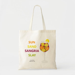 Tote Bag Sangria Bachelorette Party Beach Week-end
