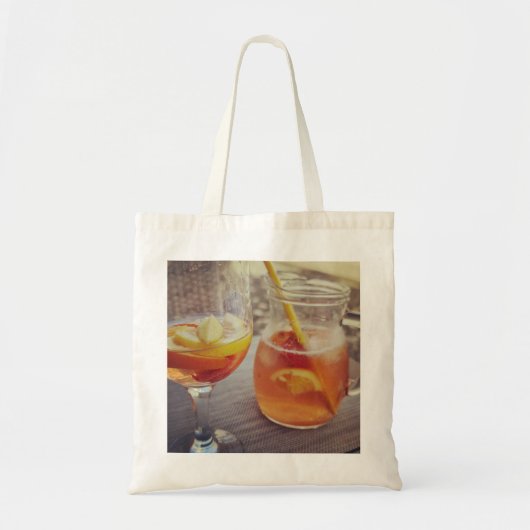 Tote Bag Sangria et soleil (Devant)
