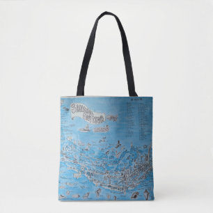 TOTE BAG SANIBEL CAPTIVA ISLAND FLORIDA BAG FOURRE-TOUT