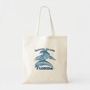 Tote Bag Sanibel Island Floride Dauphins tribaux de vacance