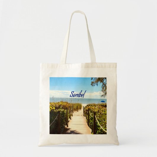 Tote Bag Sanibel Island Floride Plage Océan (Devant)