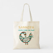 Tote Bag Sankofa Apprenez De L'Ancien Oiseau Africain Noir  (Dos)