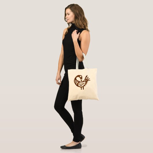 Tote Bag Sankofa Bird Simple Motif Afrocentré Adinkra Sy (Devant (modèle))