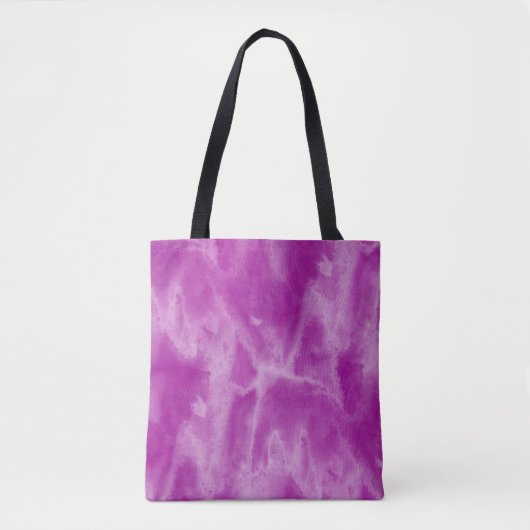 Tote Bag sans couture pourpre d'aquarelle de texture (Devant)