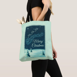 Tote Bag Santa and his Reindeers