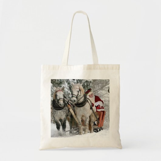 Tote Bag Santa Claus Carriage Noël (Devant)