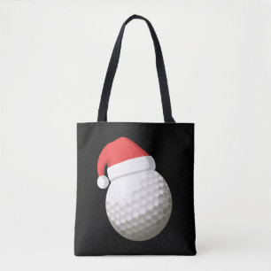 Tote Bag Santa Hat Christmas Golf
