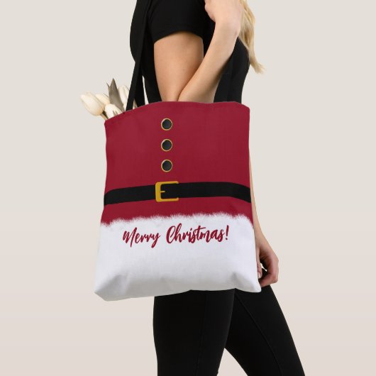 Tote Bag Santas Red Outfit - Noël- (De près)