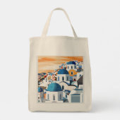 Tote Bag Santorin : Destinations Iconiques (Dos)