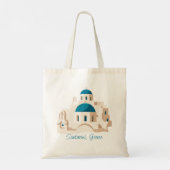 Tote Bag Santorin Grèce (Dos)