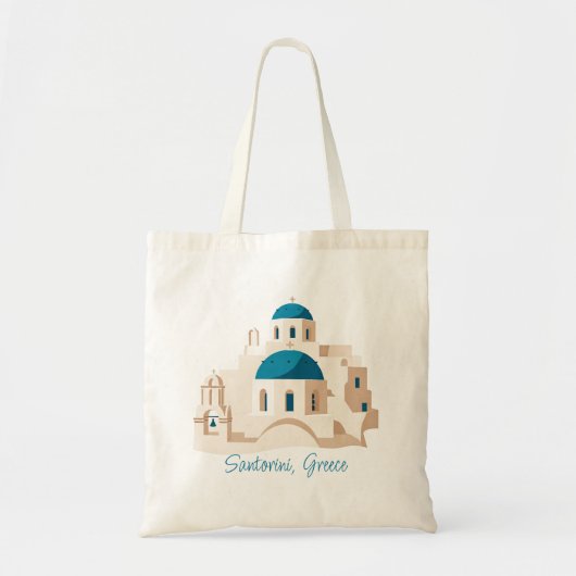 Tote Bag Santorin Grèce (Devant)