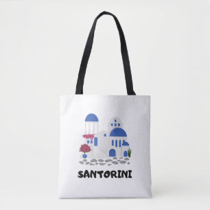 Tote Bag Santorin tendance Grèce Architecture Voyage