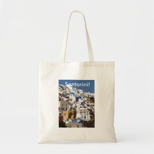 Tote Bag Santorini, Grèce (Devant)