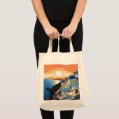 TOTE BAG SANTORINI GRÈCE N° 1 (Devant (produit))