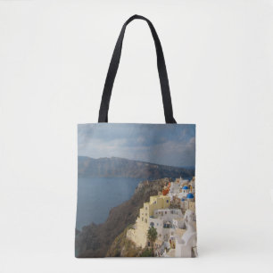 Tote Bag Santorini pendant l'après-midi Sun