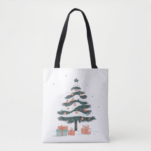 Tote Bag sapin de Noël (Devant)