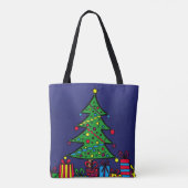 Tote Bag sapin de Noël (Dos)
