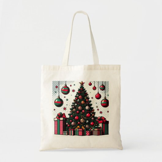 Tote Bag Sapin de Noël (Devant)