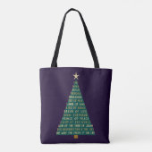 Tote Bag Sapin de Noël des Noms de Jésus (Dos)