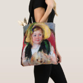 Tote Bag Sara avec son chien, Cassatt (De près)